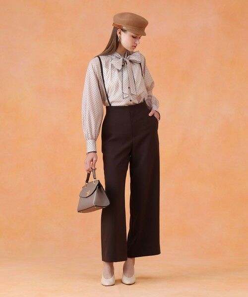 ANAYI / アナイ シャツ・ブラウス | ドットオーガンジーリボンブラウス | 詳細3