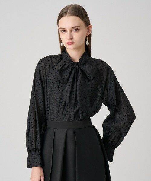 ANAYI / アナイ シャツ・ブラウス | ドットオーガンジーリボンブラウス | 詳細27