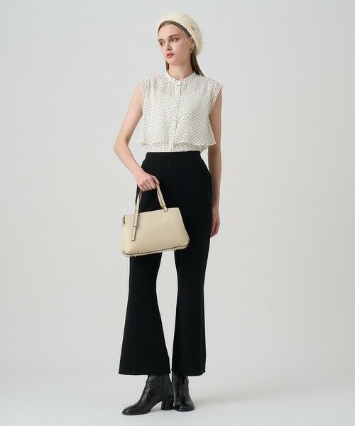 ANAYI / アナイ シャツ・ブラウス | ドットプリントシフォンノースリーブブラウス | 詳細2