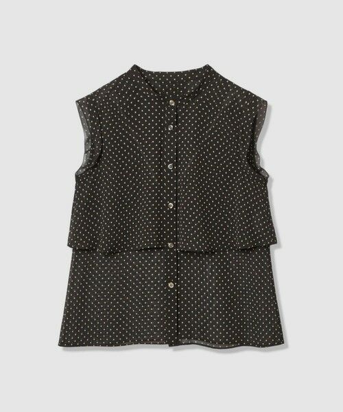 ANAYI / アナイ シャツ・ブラウス | ドットプリントシフォンノースリーブブラウス | 詳細14