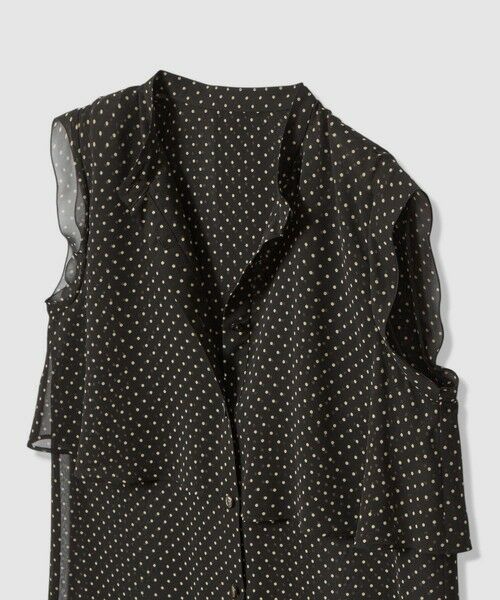ANAYI / アナイ シャツ・ブラウス | ドットプリントシフォンノースリーブブラウス | 詳細16