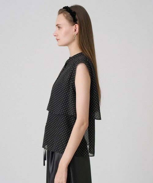 ANAYI / アナイ シャツ・ブラウス | ドットプリントシフォンノースリーブブラウス | 詳細9