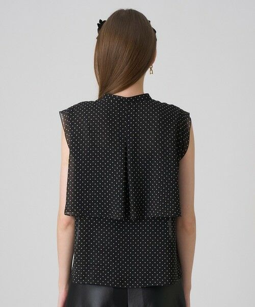 ANAYI / アナイ シャツ・ブラウス | ドットプリントシフォンノースリーブブラウス | 詳細10