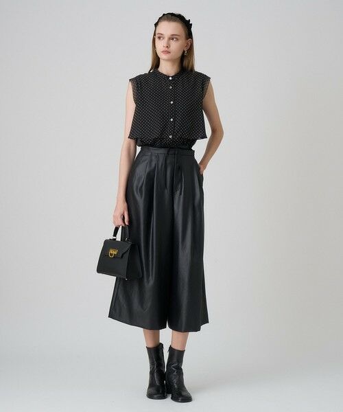 ANAYI / アナイ シャツ・ブラウス | ドットプリントシフォンノースリーブブラウス | 詳細12