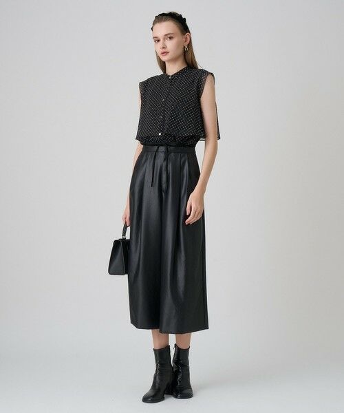 ANAYI / アナイ シャツ・ブラウス | ドットプリントシフォンノースリーブブラウス | 詳細13