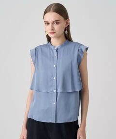 ANAYI / アナイ シャツ・ブラウス | バックサテンノースリーブブラウス