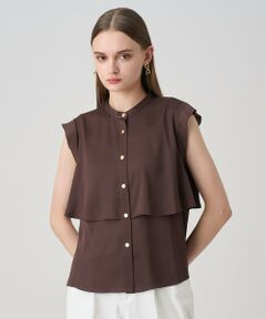 ANAYI / アナイ シャツ・ブラウス | バックサテンノースリーブブラウス