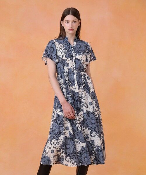 ANAYI / アナイ ロング・マキシ丈ワンピース | コンスティレーションプリントギャザーワンピース | 詳細1