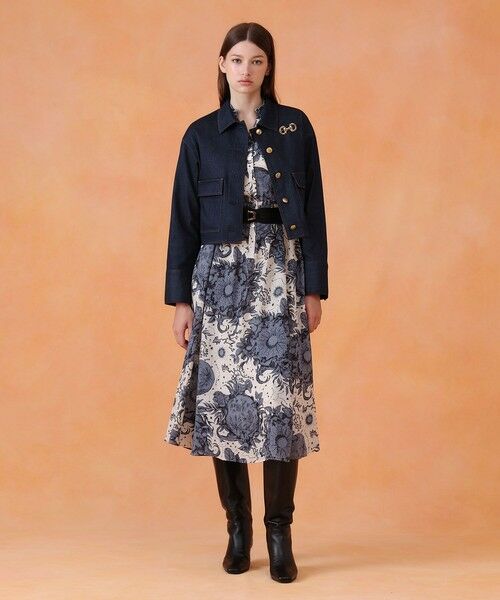 ANAYI / アナイ ロング・マキシ丈ワンピース | コンスティレーションプリントギャザーワンピース | 詳細5