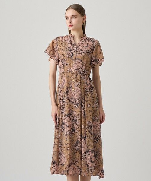 ANAYI / アナイ ロング・マキシ丈ワンピース | コンスティレーションプリントギャザーワンピース | 詳細14