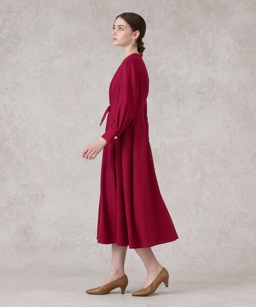 ANAYI / アナイ ロング・マキシ丈ワンピース | ウールジョーゼットフロントタック ワンピース | 詳細12
