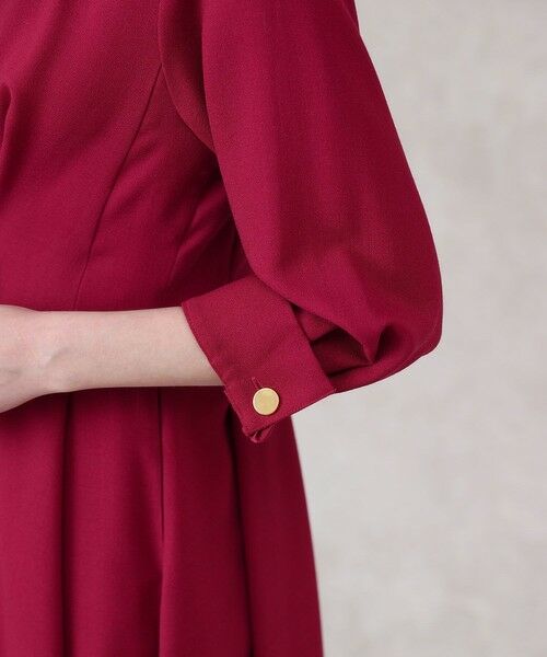ANAYI / アナイ ロング・マキシ丈ワンピース | ウールジョーゼットフロントタック ワンピース | 詳細16
