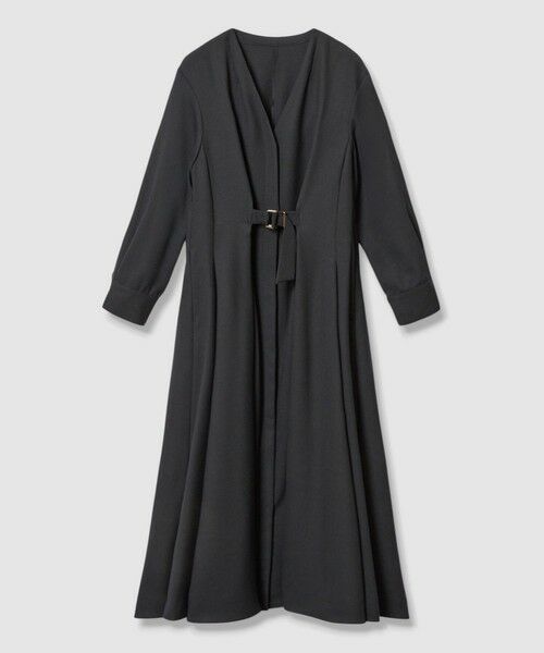 ANAYI / アナイ ロング・マキシ丈ワンピース | ウールジョーゼットフロントタック ワンピース | 詳細26