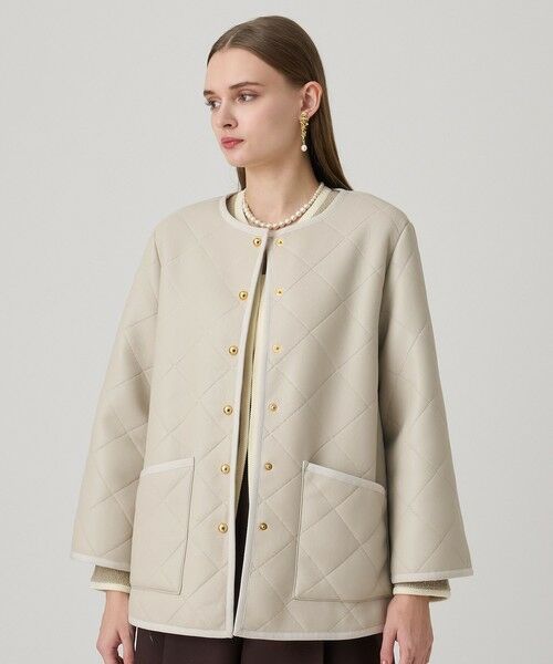 ANAYI / アナイ トレンチコート | フェイクムートンキルティングコート | 詳細4