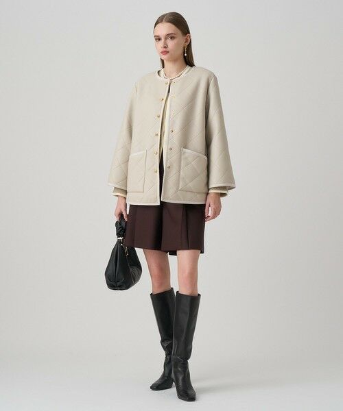 ANAYI / アナイ トレンチコート | フェイクムートンキルティングコート | 詳細5