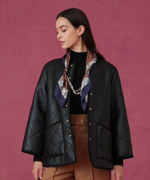 ANAYI / アナイ トレンチコート | フェイクムートンキルティングコート | 詳細13