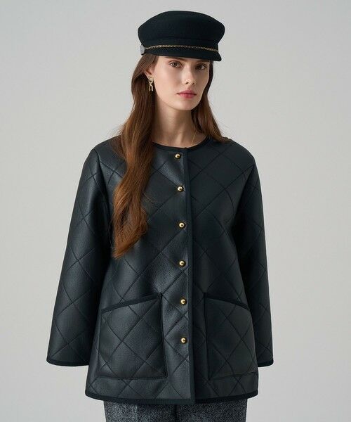 ANAYI / アナイ トレンチコート | フェイクムートンキルティングコート | 詳細11