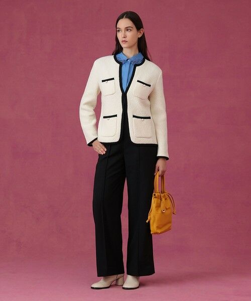 ANAYI / アナイ カーディガン・ボレロ | ウールブークレポケットロング カーディガン | 詳細7