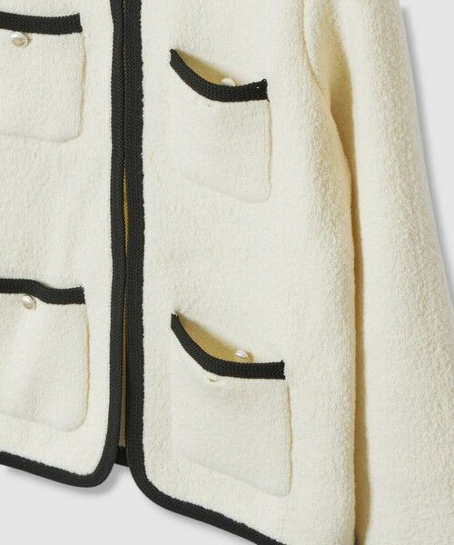 ANAYI / アナイ カーディガン・ボレロ | ウールブークレポケットロング カーディガン | 詳細13