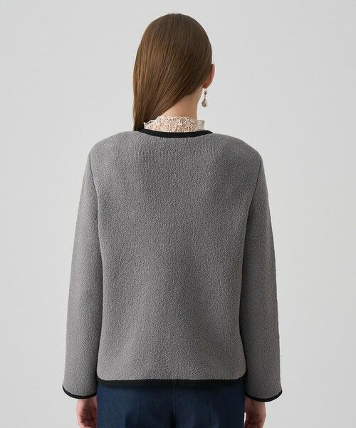 ANAYI / アナイ カーディガン・ボレロ | ウールブークレポケットロング カーディガン | 詳細25