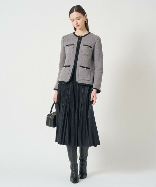 ANAYI / アナイ カーディガン・ボレロ | ウールブークレポケットロング カーディガン | 詳細29