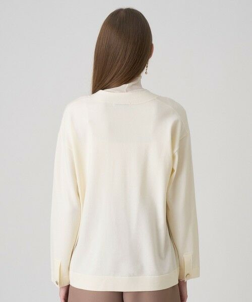 エキストラファインメリノボクシー ジャケット カーディガン