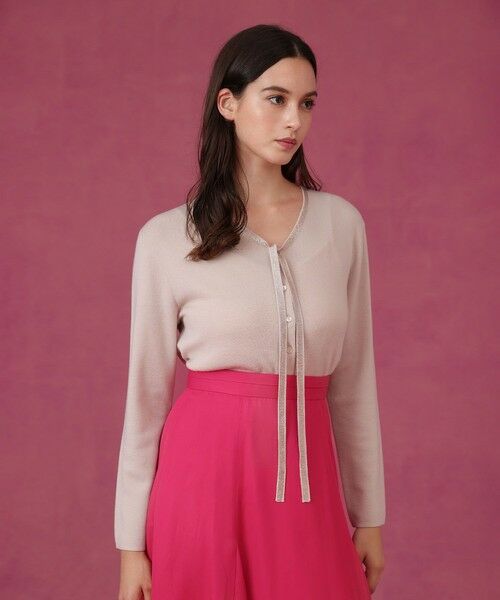 ANAYI / アナイ カーディガン・ボレロ | ステップビジューVネックカーディガン | 詳細12