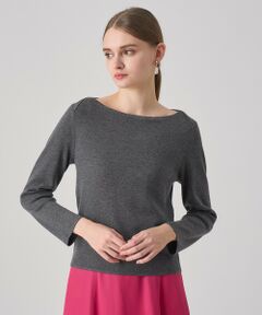 ANAYI / アナイ ニット・セーター | ステップビジューボートネック プルオーバー