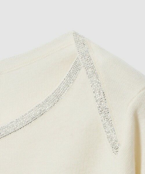 ANAYI / アナイ ニット・セーター | ステップビジューボートネック プルオーバー | 詳細6