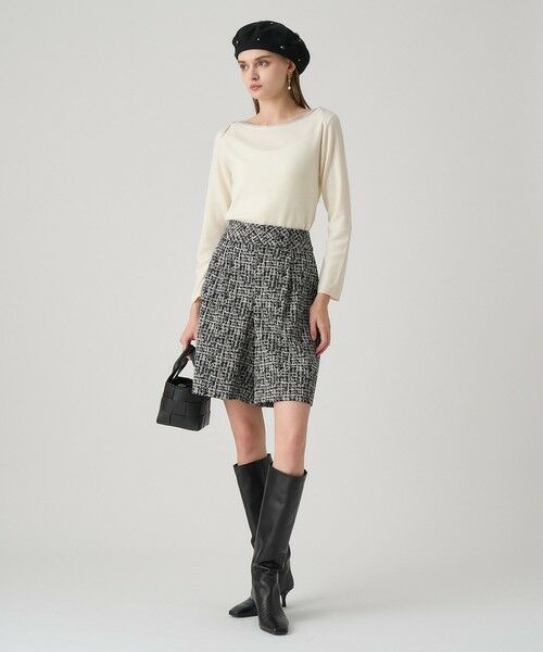 ANAYI / アナイ ニット・セーター | ステップビジューボートネック プルオーバー | 詳細3