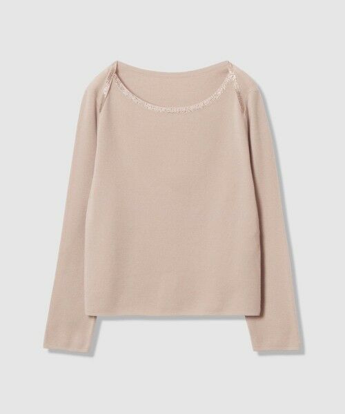 ANAYI / アナイ ニット・セーター | ステップビジューボートネック プルオーバー | 詳細13