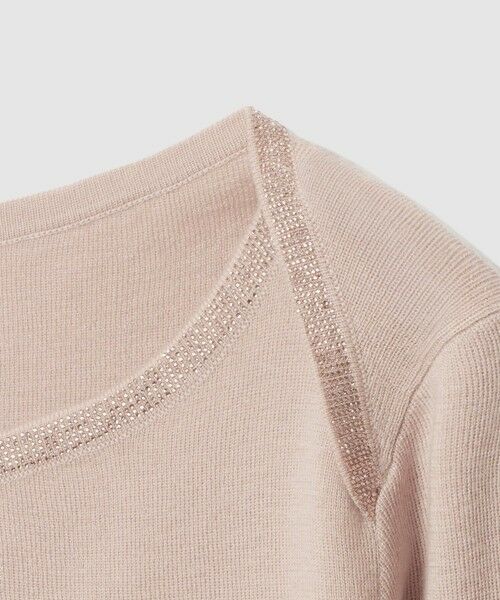 ANAYI / アナイ ニット・セーター | ステップビジューボートネック プルオーバー | 詳細15