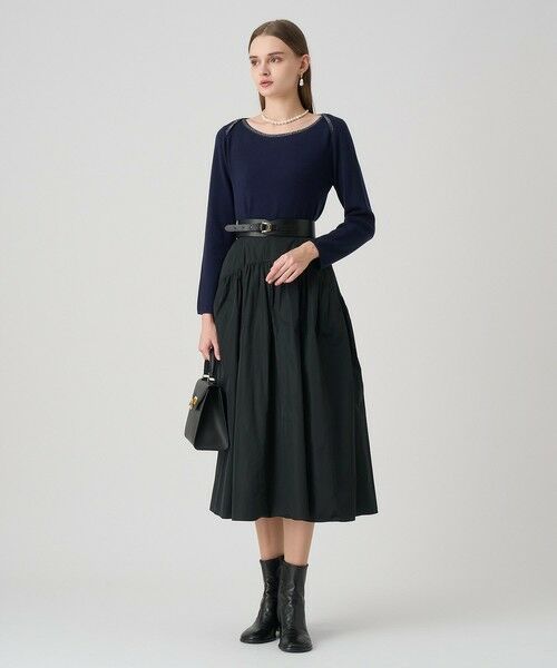 ANAYI / アナイ ニット・セーター | ステップビジューボートネック プルオーバー | 詳細18