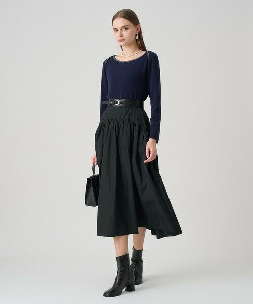 ANAYI / アナイ ニット・セーター | ステップビジューボートネック プルオーバー | 詳細19