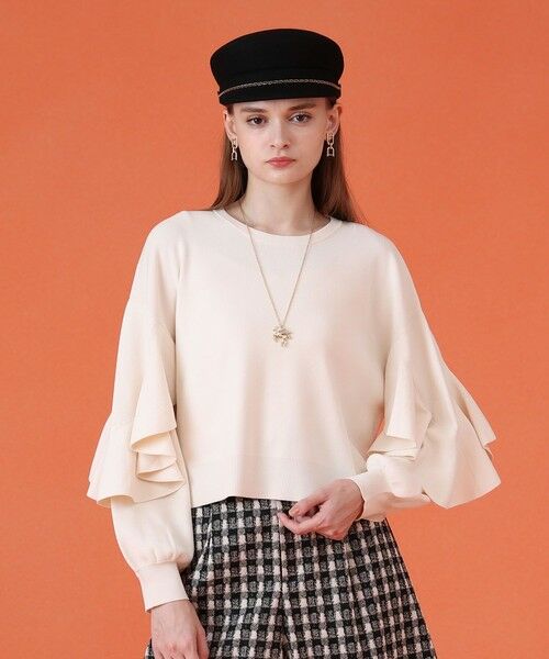 カスケードスリーブ プルオーバー （ニット・セーター）｜ANAYI