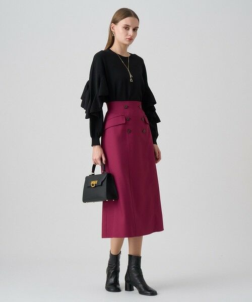 【未使用品】アナイ　ボリュームスリーブ ニット プルオーバー ハイネック 38 LUREX ボリュームスリーブ プルオーバー | ANAYI/アナイ