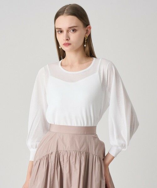 ANAYI / アナイ ニット・セーター | シアースリーブクループルオーバー | 詳細1