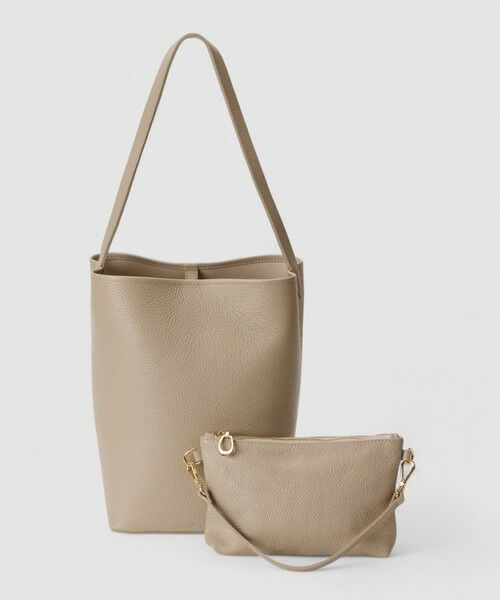 ANAYI / アナイ トートバッグ | ◇シュリンクレザーバケットショルダーバッグ | 詳細1