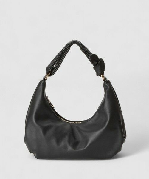 ANAYI / アナイ ハンドバッグ | ◇ワンハンドルハーフムーンハンドバッグ(black (95))