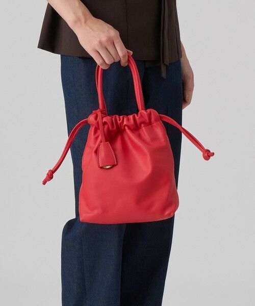 ANAYI / アナイ ショルダーバッグ | ◇ドローストリング2WAYショルダーバッグ(red (43))