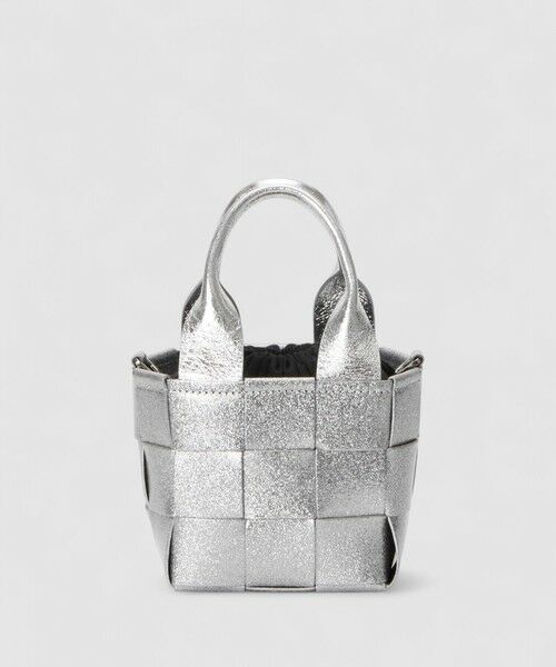 ANAYI / アナイ ハンドバッグ | ◇イントレチャートメタリックミニハンドバッグ | 詳細3