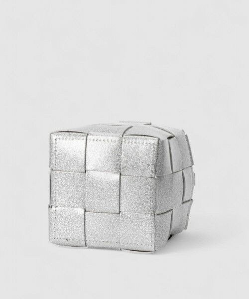 ANAYI / アナイ ハンドバッグ | ◇イントレチャートメタリックミニハンドバッグ | 詳細5