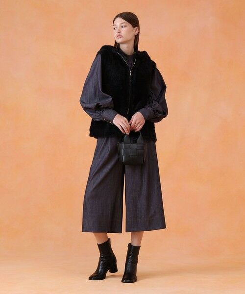 ANAYI / アナイ ハンドバッグ | ◇イントレチャートミニハンドバッグ | 詳細1