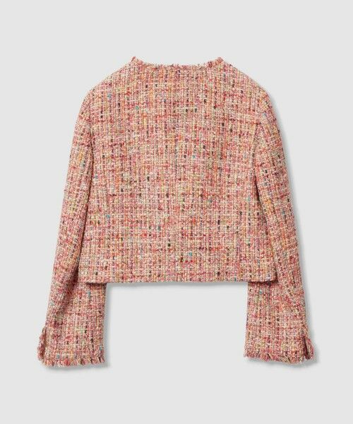 ANAYI / アナイ ノーカラージャケット | 【セットアップ対応商品】カラーミックスツイードショートジャケット | 詳細12