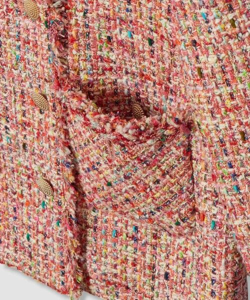 ANAYI / アナイ ノーカラージャケット | 【セットアップ対応商品】カラーミックスツイードショートジャケット | 詳細15