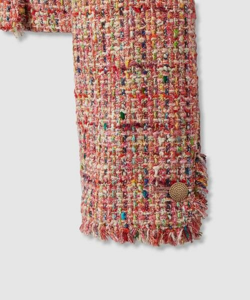 ANAYI / アナイ ノーカラージャケット | 【セットアップ対応商品】カラーミックスツイードショートジャケット | 詳細16