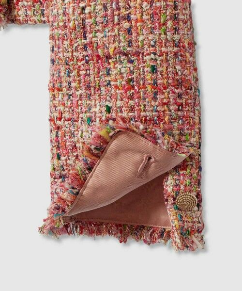 ANAYI / アナイ ノーカラージャケット | 【セットアップ対応商品】カラーミックスツイードショートジャケット | 詳細17