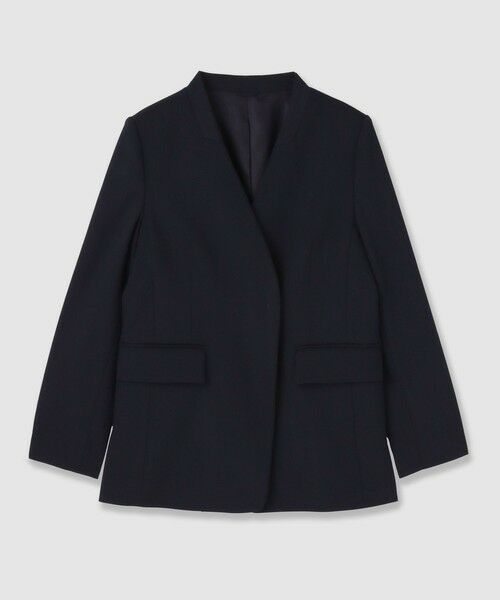 ANAYI / アナイ その他アウター | 【セットアップ対応商品】ポリウールノーカラーベルテッドジャケット | 詳細11