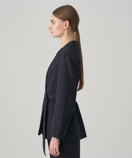 ANAYI / アナイ その他アウター | 【セットアップ対応商品】ポリウールノーカラーベルテッドジャケット | 詳細2