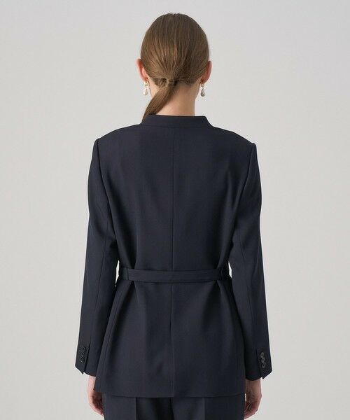 ANAYI / アナイ その他アウター | 【セットアップ対応商品】ポリウールノーカラーベルテッドジャケット | 詳細3